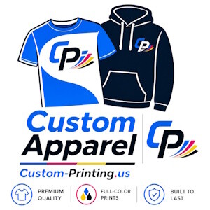 Custom apparel printing logo